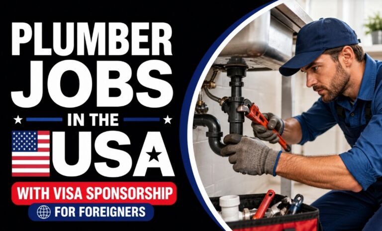 Plumber Jobs in USA with Visa Sponsorship